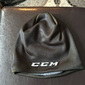 Black CCM Tacks Hockey Beanie Cap